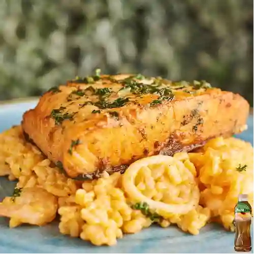Combo Salmon Di Trevi + Fuze Tea Durazno 330 ml
