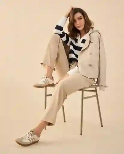 Pantalón Beige Polvo Claro Talla M 132G000 Esprit