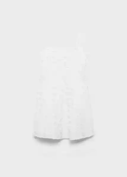 Vestido Fruit Blanco Talla M Mujer Mango