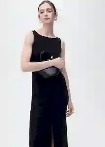 Vestido Mushu Negro Talla XS Mujer Mango