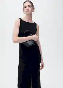 Vestido Mushu Negro Talla XS Mujer Mango