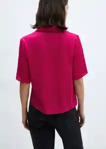 Camisa Sassa Fucsia Talla XS Mujer Mango