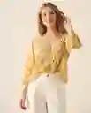 Camisa Amarillo Envejecido Medio Talla M 613G027 Esprit