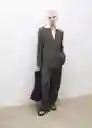 Blazer Americana Olite Khaki Talla S Mujer Mango