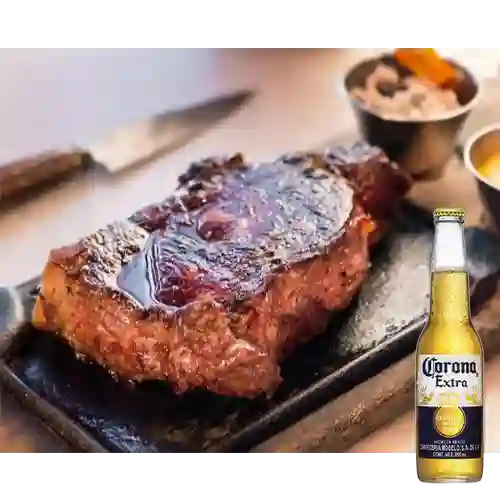 Combo Bife de Chorizo + Cerveza Corona Bot. 355ml