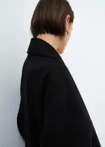 Abrigo Picarol Negro Talla S Mujer Mango