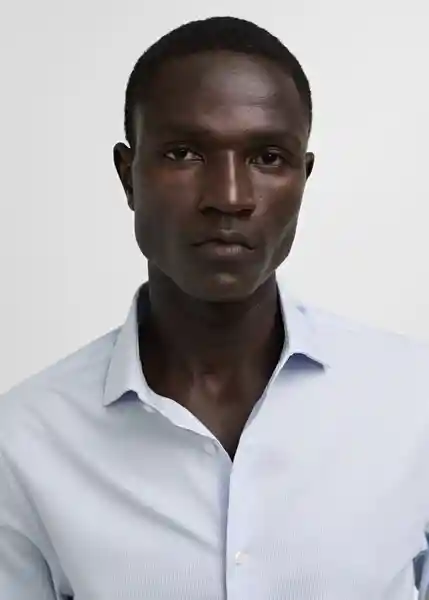 Camisa Selva Azul Talla XXL Hombre Mango