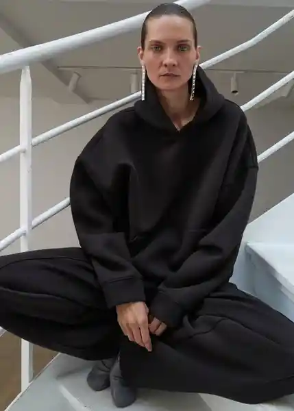 Buzo Sudadera Hamlet Marron Talla S Mujer Mango