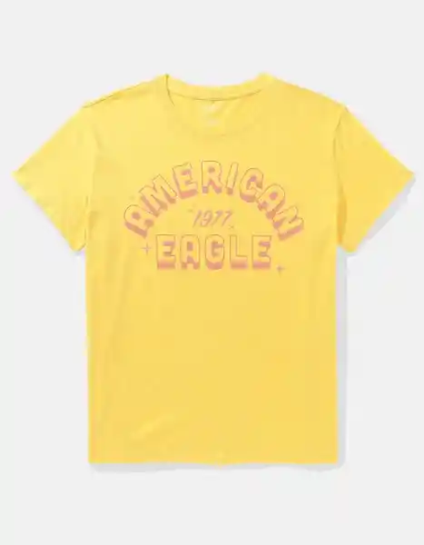 Camiseta Mujer Amarillo Talla: XX-Small American Eagle