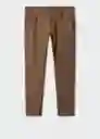 Pantalón Pisa Tabaco Talla 38 Hombre Mango