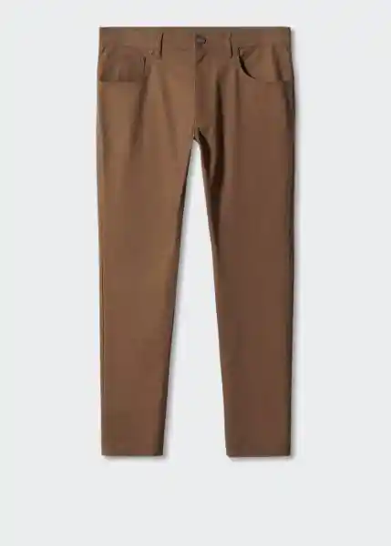 Pantalón Pisa Tabaco Talla 38 Hombre Mango