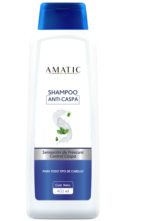 Amatic Shampoo Anticaspa Sensación de Frescura 400 ml