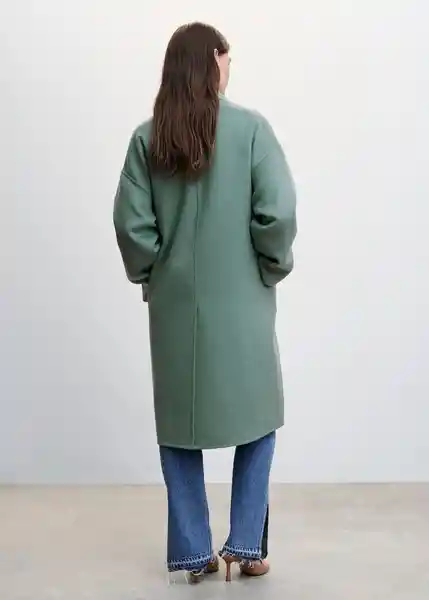 Abrigo Picarol Petróleo Talla L Mujer Mango