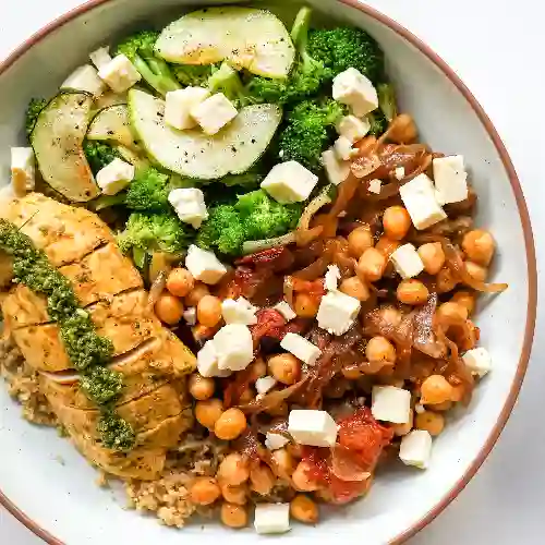 Bowl Pesto (180 gr Pollo)