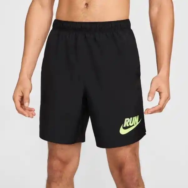 Nike Short Pantaloneta M Run Enrgy Chlngr 7Ul Hombre Negro T. XL