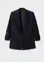 Blazer Americana Eleonor Negro Talla S Mujer Mango