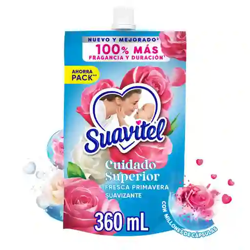 Suavizante Suavitel Cuidado Superior Fresca Primavera 360 ml
