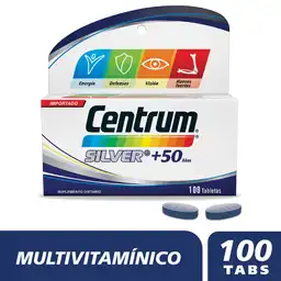 Centrum Silver Multivitamínico para hombres y mujeres +50 x 100 Tabs