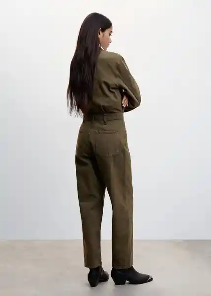 Enterizo Mono Olivia Khaki Talla M Mujer Mango