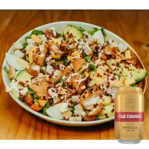 Combo Ensalada Green Garden + Club Col. Dorada Lata 330ml
