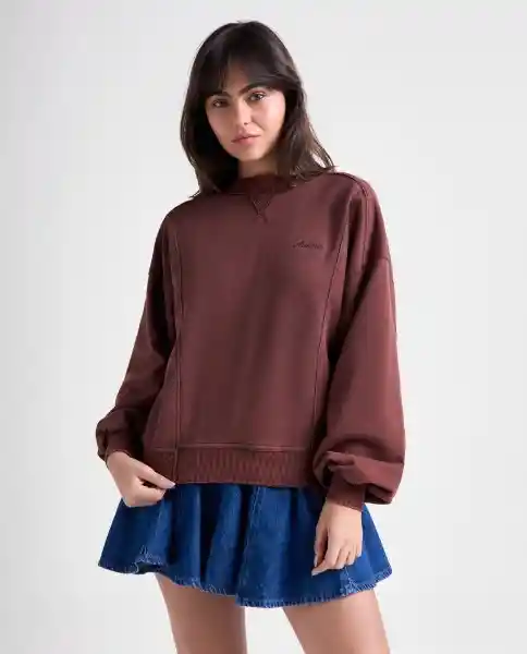 Buzo Mujer Café Talla M 689G001_CAF191420 Americanino
