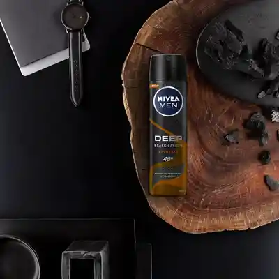Nivea Men Antitranspirante Deep Black Carbón Espresso en Spray