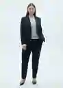 Blazer Americana Boreal Marino Talla 36 Mujer Mango