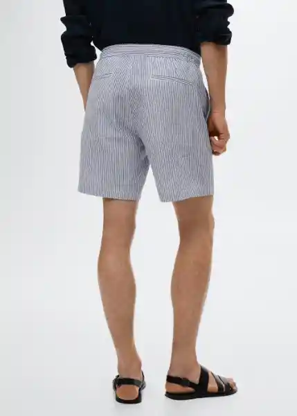 Bermudas Blank Navy Talla 38 Hombre Mango