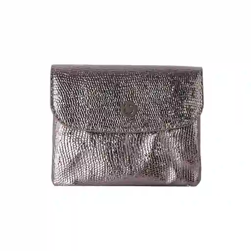 Monedero Brillante Gris Serie Miniso