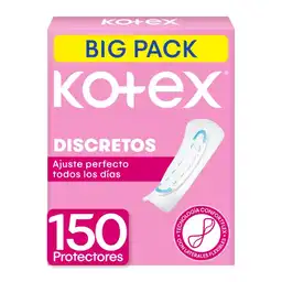 Protectores Diarios Kotex Discretos Big Pack 150 Und