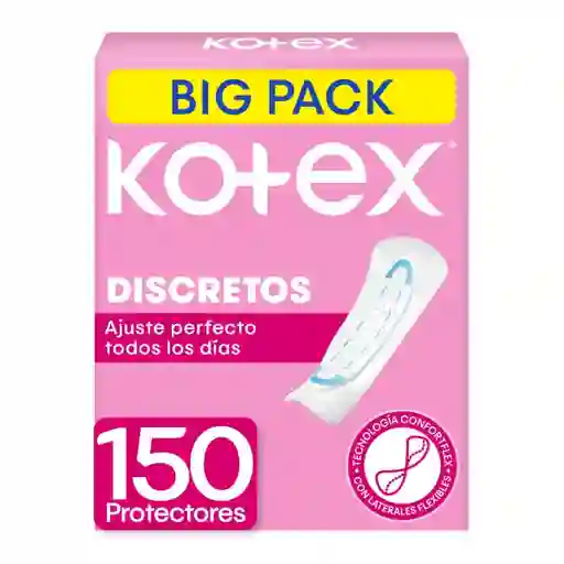 Protectores Diarios Kotex Discretos Big Pack 150 Und