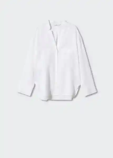 Blusa Roma Off White Talla M Mujer Mango
