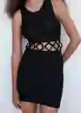 Vestido Hoop Negro Talla S Mujer Mango