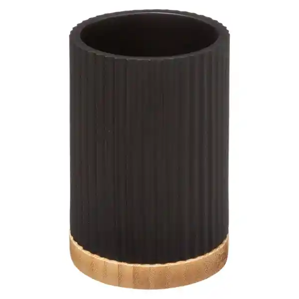 5Five Portacepillo Natureo. Material: Poliresina. Color: Negro. Marca: . Medidas Aproximadas: 19 X 7 Cm. Sku 211170