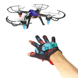 Toy Logic Drone Glove Dark Batería Recargable 2.4 Ghz