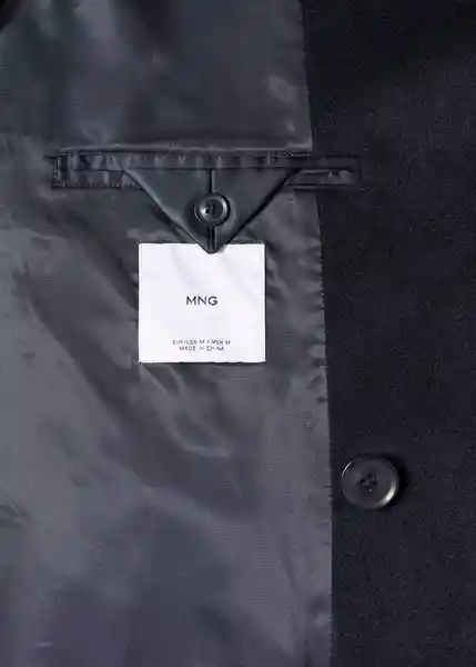 Abrigo Victor Navy Talla M Hombre Mango
