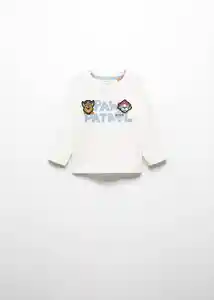 Camiseta Paw Twins Off White Talla 69 Niños Mango