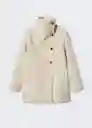Abrigo Biscuit Crudo Talla 18 Mujer Mango