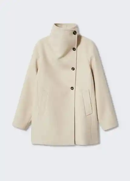 Abrigo Biscuit Crudo Talla 18 Mujer Mango