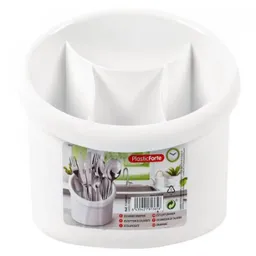 Plastic Forte Escurridor Para Cubiertos Blanco Plástico 1160601