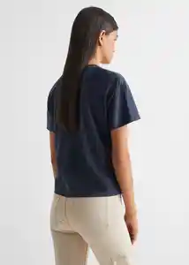 Camiseta Cuteness Navy Talla 19 Teen Niñas Mango