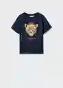 Camiseta Venice Navy Talla 06 Niños Mango