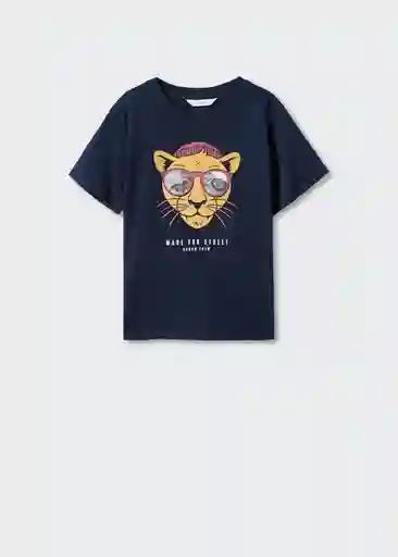 Camiseta Venice Navy Talla 06 Niños Mango