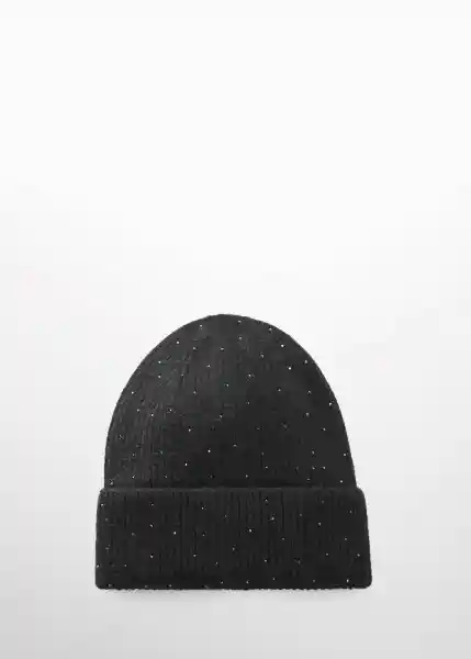 Gorro Skyler Negro Talla 99 Mujer Mango