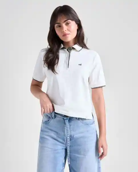 Camiseta Mujer Crudo Talla S 609G008_CRU110606 Americanino