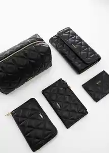 Monedero G Quark Negro Talla 99 Mujer Mango