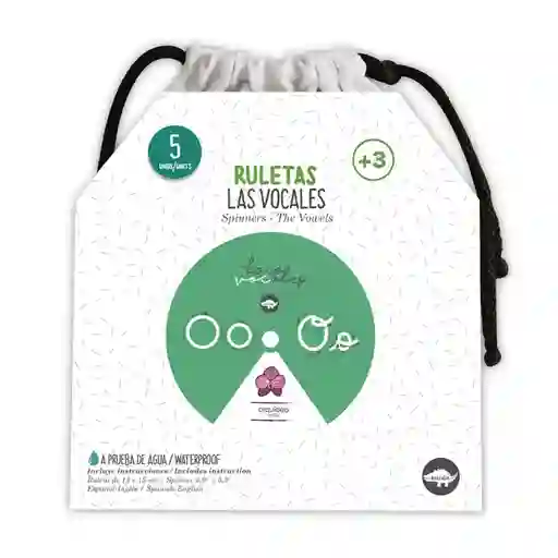 Kocodío Juego Didáctico Spinners Ruletas Vocales