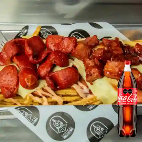 Combo Salchipapa Familiar + Coca Cola Original 1.5 l