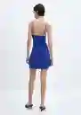 Vestido Susic-H Azul Talla M Mujer Mango