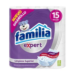 Papel Higiénico Familia Expert X15 Rollos